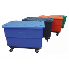Пластиковый контейнер 500 л на тележке с полиамидными колесами (КЛ500СПТ)