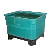 Пластиковый контейнер 640 л на пластмассовом поддоне (КЛ650СП)